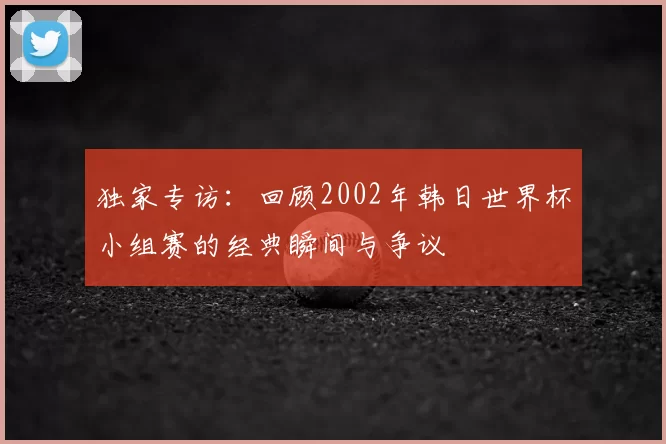 独家专访：回顾2002年韩日世界杯小组赛的经典瞬间与争议
