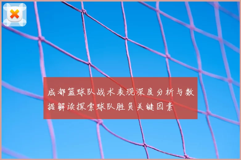 成都篮球队战术表现深度分析与数据解读探索球队胜负关键因素